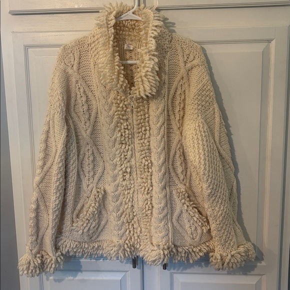 Wool Handmade Cardigan Sweater from Ecuador - Picture 1 of 9